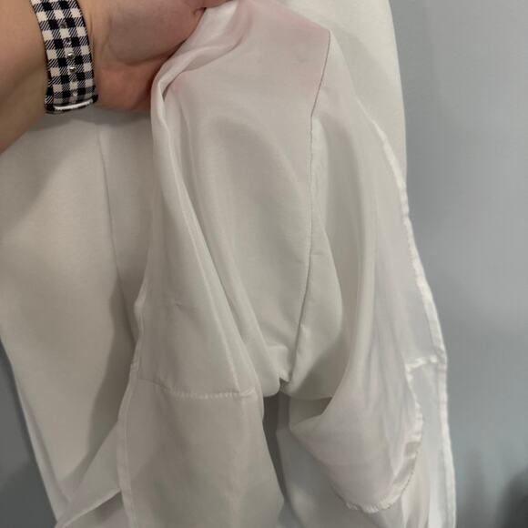 Vintage Little Miss White Sleeveless Dress Approx Girls Size 12 Zip Up Back - Picture 6 of 8